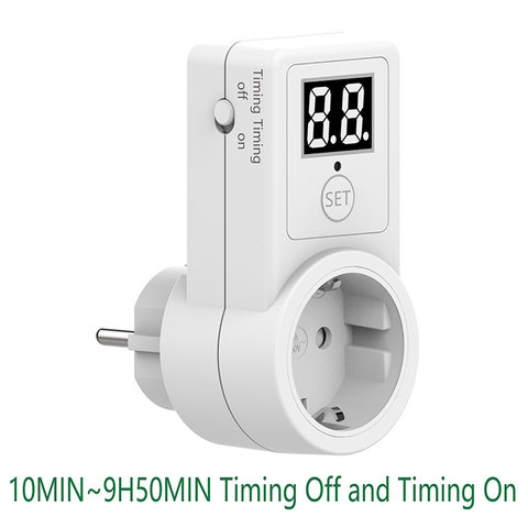 EU Plug Digital Countdown Timer Smart Control Plug-In Switch Socket Auto Power Off Electronic Device Intelligent Timing Tools ► Photo 1/6