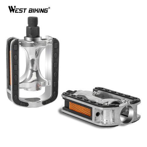 WEST BIKING Alloy Bike Pedals MTB Mountain Road Bicycle Pedals Cycling Bike Foot Plat Anti-slip Ultralight Pedals Bicycle Parts ► Photo 1/6