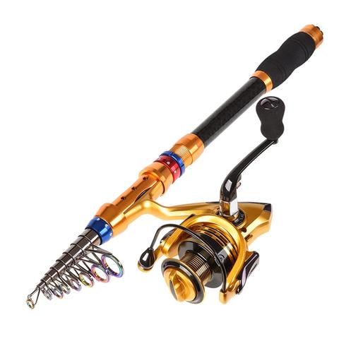 Cheap Feeder Fishing Rod Reel 3.0M Travel Fishing Rod 5.1:1 Gear