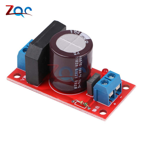 Rectifier Filter Power Board 3A 8A Rectifier with Red LED Indicator AC Single Power to DC Single Source Board ► Photo 1/6