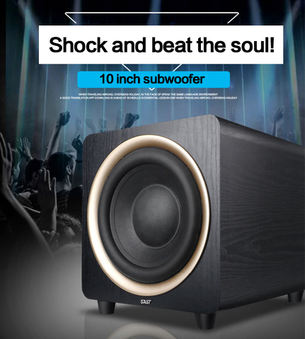 KYYSLB 80-150W 4-8ohm SA-900 Passive 10-inch Audio Subwoofer Home Home Theater Subwoofer Wooden Speaker Subwoofer ► Photo 1/5