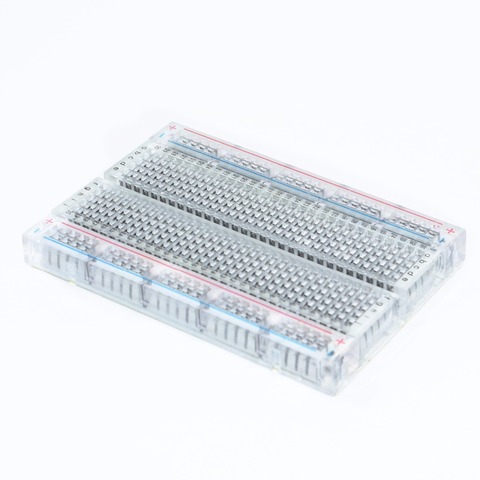 Transparent  mini bread board / breadboard 8.5CM x 5.5CM 400 holes DIY ► Photo 1/1