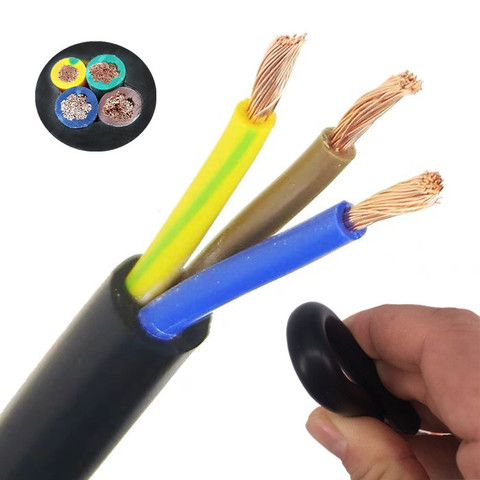 5meter 2-5 Cores 18AWG 17AWG 15AWG 13AWG 11AWG 9AWG Copper cable Wire Conductor Electric PVC Cable Soft Sheathed Wire power wire ► Photo 1/6