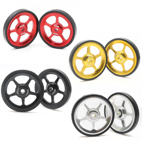 TAIWAN ACRZ 7075 alloy 1pair Super Lightweight easywheel For Brompton black/silver/gold ► Photo 1/1