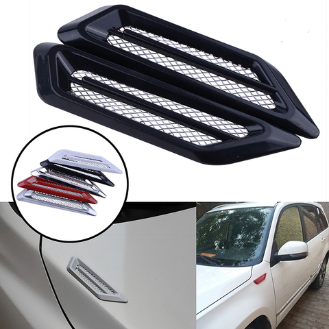 Car Exterior Hood Air Flow Side Fender Vent Intake Air Wing Cover Trim Car Styling Shark Gill ABS 3D Decoration Sticker ► Photo 1/1