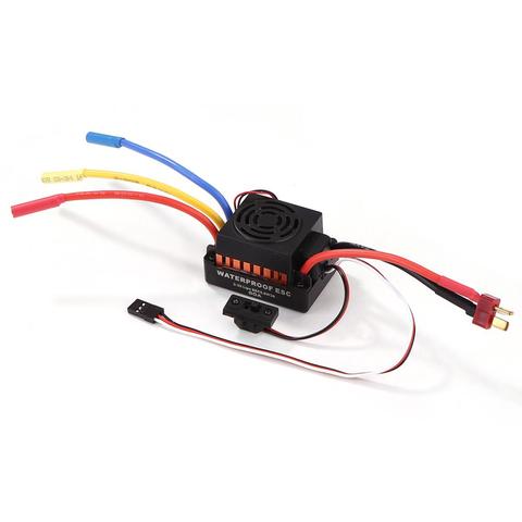 Waterproof 60A RC Brushless ESC BEC Car Parts Electric Speed Controller with 5.5V 3A BEC for 1/10 RC Car Truck 3650 Motor 3900KV ► Photo 1/6