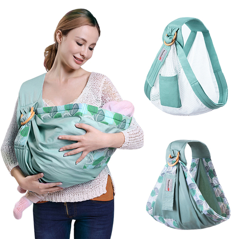 Baby Wrap Ring Sling Baby Carrier Backpack Nursing Cover for Infants Toddlers Soft Natural Wrap Breathable Cotton Kangaroo Bag ► Photo 1/6