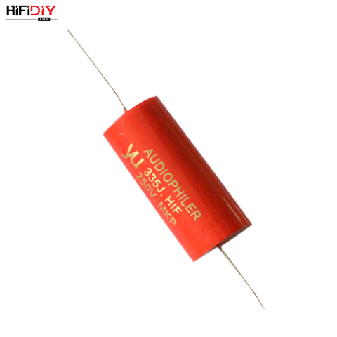 HIFIDIY LIVE RED MKP capacitor non-polar frequency divider capacitor AUDIO nourishments 5.6uf 8.2uf 10uf 12uf 15uf 18uf 22uf ► Photo 1/6