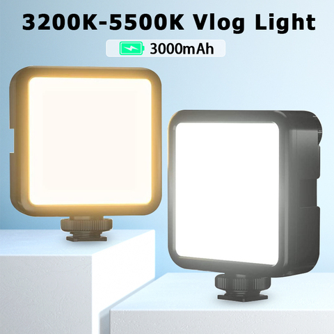 Ulanzi  VL81 3200k-5600K 850LM 6.5W Dimmable Mini LED Video Light Smartphone SLR Camera Rechargable Vlog Fill Light ► Photo 1/6