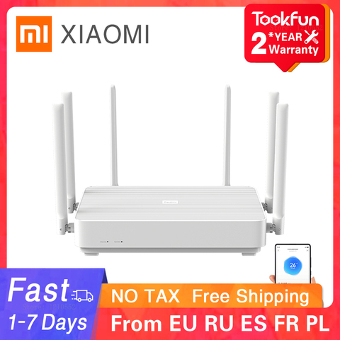 New 2022 Xiaomi Redmi AX6 Wireless Router 2976 Mbps Mesh WIFI 6 2.4G / 5G Dual-Frequency 512MB OFDMA 6 Antennas Repeater PPPOE ► Photo 1/6