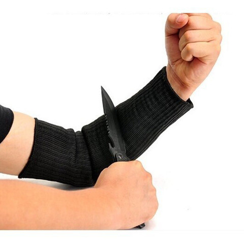 Cutting Outdoor Self-defense Arm Guard Against Glass Knife Cut Steel Mesh Cuff Cut-resistant Protective Safety Sleeves ► Photo 1/6