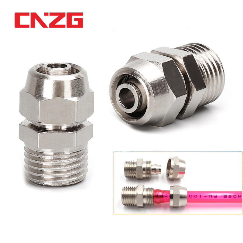 4mm Straight Push in Fitting Pneumatic Push to Connect TPI 4PCS M5 Male 