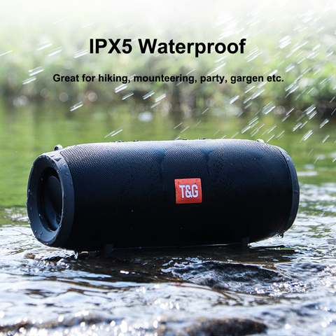 Portable Bluetooth Speaker High Power Waterproof Column Super Bass Stereo For Computer PC Speakers With FM Radio BT AUX TF USB ► Photo 1/6