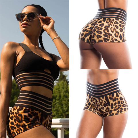 Women Sexy Yoga Shorts Mid Rise Sports Gym Workout Fitness Hot Panties  Briefs