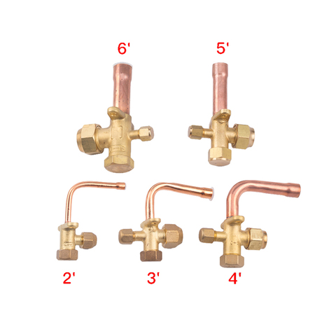 3 way 4 way service valve for  Air conditioning fitting reverse high and low pressure air conditioner release valve ► Photo 1/6