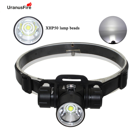 XHP50 LED Scuba Diving Headlight Torch Waterproof Underwater 100M Flashlight 18650 Battery Headlamp XHP50 Powerfull Head Light ► Photo 1/6