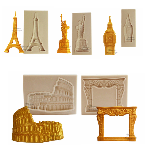 Yueyue Sugarcraft Statue of Liberty silicone  mold fondant mold cake decorating tools chocolate gumpaste mold ► Photo 1/6