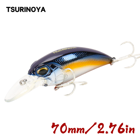 TSURINOYA 70mm 15g CRANK Fishing Lure DW30 Diving Depth 2.0m-2.5m