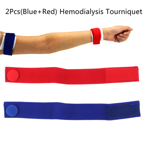 2Pcs Medical Hemodialysis Tourniquet Nursing-specific Dialysis Plus Flexible Venous Hemostatic Buckle Strap ► Photo 1/6
