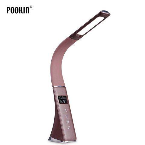 LED Rechargeable Desk Lamp Eye Protection Touch  Dimming Office Reading  Alarm Clock Table Lamp With Calendar LCD Display ► Photo 1/6