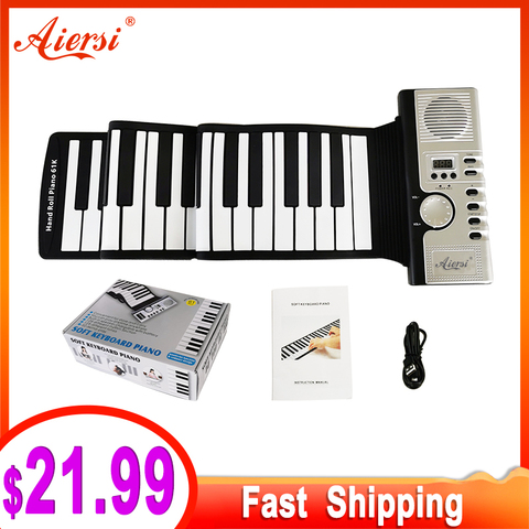 Flexible Silicone Roll Up Keyboard 88 Keys USB Portable Foldable Soft  Electronic Piano Instrument