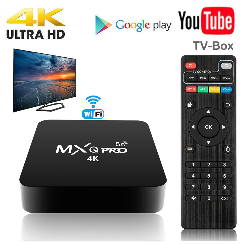 MXQ Pro TV BOX SMART Android 7.1 4K WiFi Quad Core 3D Media Player ZO 