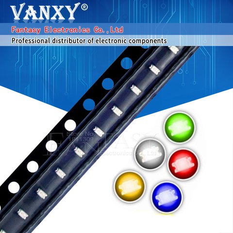 100PCS 0603 SMD LED diodes light  yellow red  green blue White Hot sale ► Photo 1/2