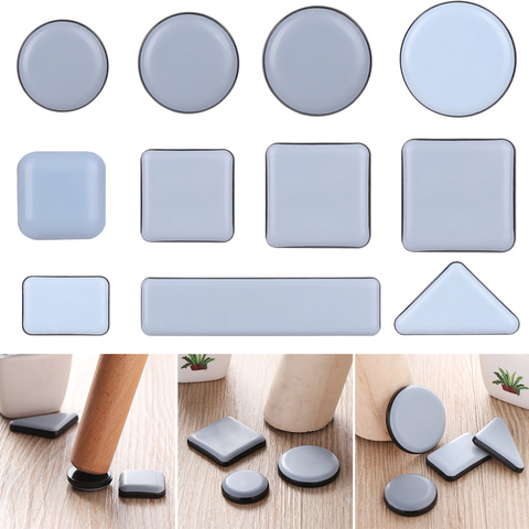 4Pcs Anti-abrasion Furniture Leg Slider Pads Self-Adhesive Floor Protector Easy Move Heavy Table Sofa Slider Mat Chair Fittings ► Photo 1/6