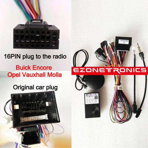 1-2Din Car DVD Cable Plug Canbus box Fitting Adaptor Dash Kits For Buick Encore2013 Opel Vauxhall Mokka RZC Radio player ► Photo 1/3