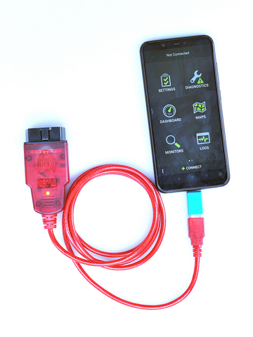 OBDLink SX USB 425801 Diagnostic Interface & OBDWiz Software for Windows Android Laptop Smart Phone ► Photo 1/6