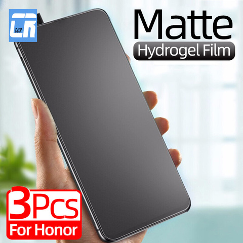 1-3Pcs matte screen protector for huawei y9a y9s p smart z y9 prime 2022 hydrogel film for honor 20 10i 9x 9i 8x 8c 7a soft film ► Photo 1/6