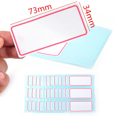 36 labels stickers Sheets White Self-Adhesive Label Name Sticker Number Blank Note For student ► Photo 1/6