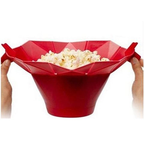 2022 DIY Silicone Microwave Popcorn Maker Popcorn Popper Homemade Delicious Popcorn Bowl Baking Tools Kitchen Bakingwares Bucket ► Photo 1/6