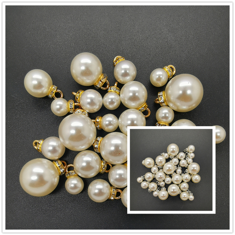 NEW 8/10/12/14/16MM Acrylic Pearl Pendant Beads Charm Earrings Ornaments Jewelry Making ► Photo 1/6