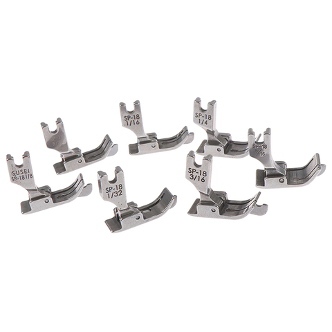 Metal Presser Foot SP-18 Industrial Sewing Machine Flat Car Moving Edge Single Needle Flat 1/4 1/8 3/8 1/16 3/16 5/16 1/32 ► Photo 1/6