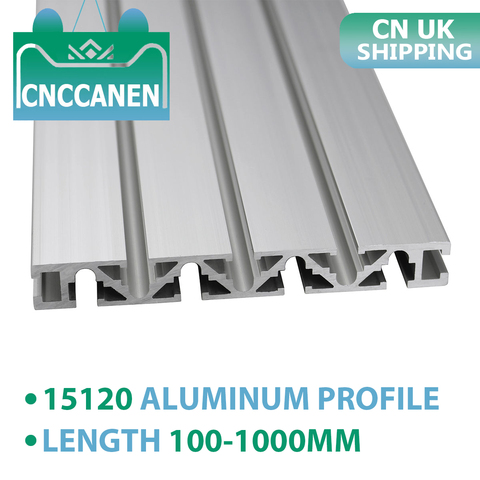 UK CN SHIPPING 15120 Aluminum Profile Extrusion 100 - 1000mm Length Anodized Linear Rail for DIY 3D Printer Workbench CNC Parts ► Photo 1/6