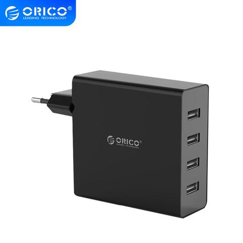 ORICO 30W 4 Ports Wall USB Phone Charger Fast Charging 5V2.4A*4 Travel Charger for Tablet Pad for iphone Samsung Xiaomi ► Photo 1/6
