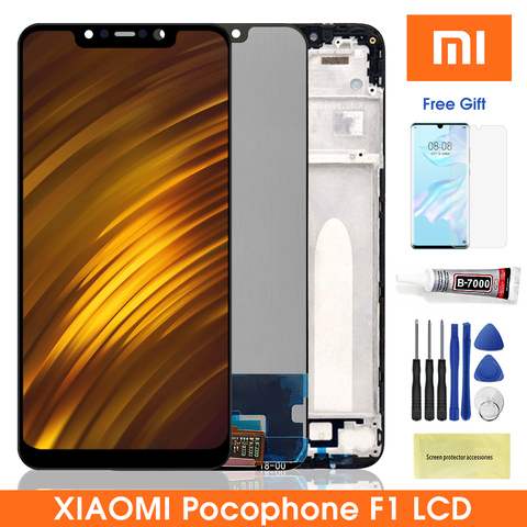 Original Pocophone F1 Lcd display For Xiaomi Pocophone F1 Display Touch Screen Digitizer Assembly For Xiaomi PocophoneF1 LCD ► Photo 1/6