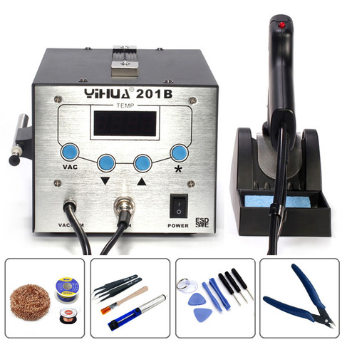 YIHUA 201B High Frequency Electric Vacuum Suction Tin Soldering Station Anti-Static Automatic Suction Tin Gun Desoldering Pump ► Photo 1/6