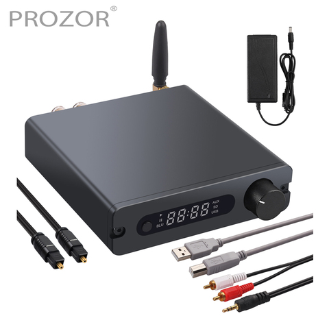 192kHz Bluetooth 5.0 Hi-Fi Stereo Audio Amplifier 100W+100W Digital Power Amp DAC Optical Coaxial USB to Analog Converter For TV ► Photo 1/6