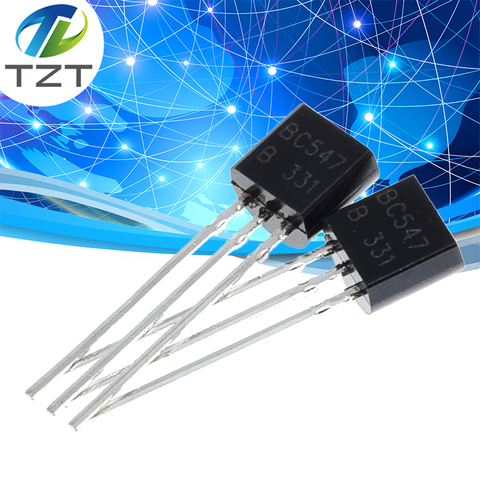 100PCS BC547B BC547 100MA 45V TO-92 transistor ► Photo 1/6