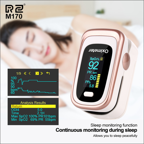 RZ Finger Pulse Oximeter Digital Pulsioximetro Portable Household Health Monitor Heart Rate SPO2 PR Sleep Monitor Pulse Oximeter ► Photo 1/6