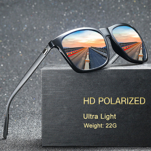 Aluminum Magnesium Polarized Men Sunglasses Mirror Square Sun Glasses Brand Male Women Driving Glasses UV400 Eyewear Shades ► Photo 1/6