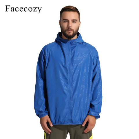 Facecozy Summer Men&Women Outdoor Waterproof Skin Jacket Fishing Breathable Solid Coat Anti-UV Quick Dry Camping Hiking Clothing ► Photo 1/1