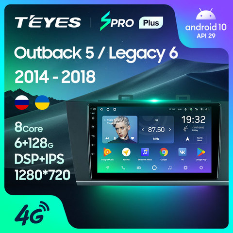 TEYES SPRO For Subaru Outback 5 2014 - 2022 Legacy 6 2014 - 2017 Car Radio Multimedia Video Player Navigation GPS Android 8.1 No 2din 2 din dvd ► Photo 1/6