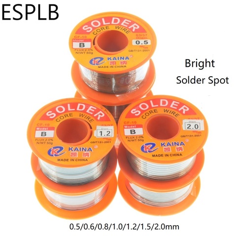 63/37 CF-10 50G Solder Wire Tin Model B Clean Rosin Lead Core Welding Soldering Iron Reel Flux 2% 0.5/0.6/0.8/1.0/1.2/1.5/2.0mm ► Photo 1/6