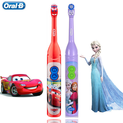 Kids Electric Toothbrush Oral B For Children's Oral Teeth Hygiene With 7200 Times Rotation Vibrator Disney Cartoon Images Oral-b ► Photo 1/6