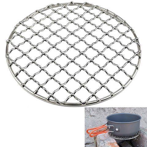 Stainless Steel Barbecue Grill Net Meshes Grate Wire Net Camping Hiking Outdoor Grill ► Photo 1/6