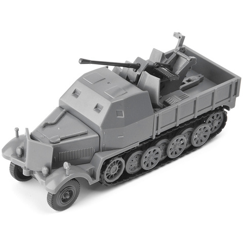 4D Assembled 1/72 World War II German SD. Kfz.7/2 Half Track Air Defense Armored Vehicle Model Military Toys ► Photo 1/6