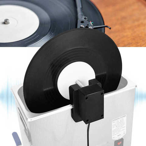 Ultrasonic Cleaner Rack for Vinyl Record US Plug 100-240V Ultra Sonic Record Cleaning Machine LP Disc Album Washer Bath set ► Photo 1/6